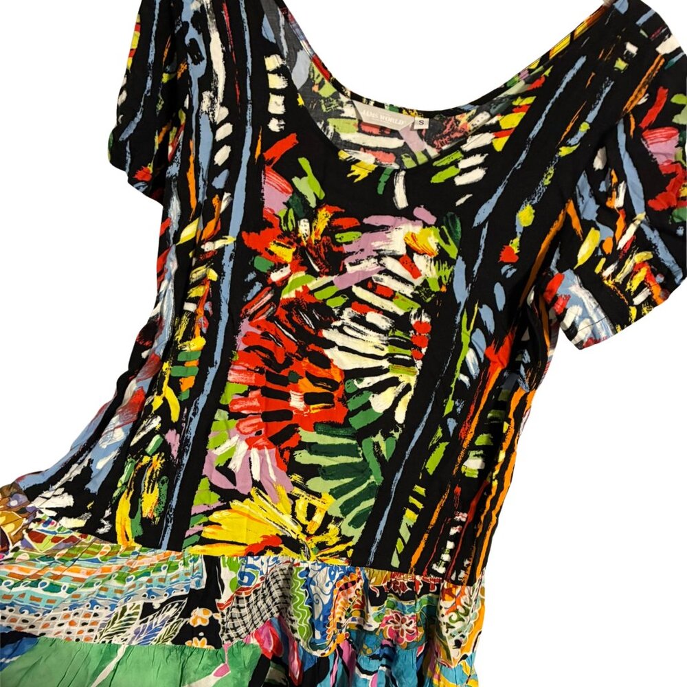 Jams World Hattie abstract print dress size small
